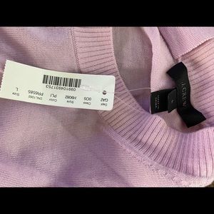 Jcrew L lavender top with bow in the back.